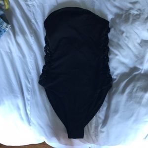Black One-piece bathing suit